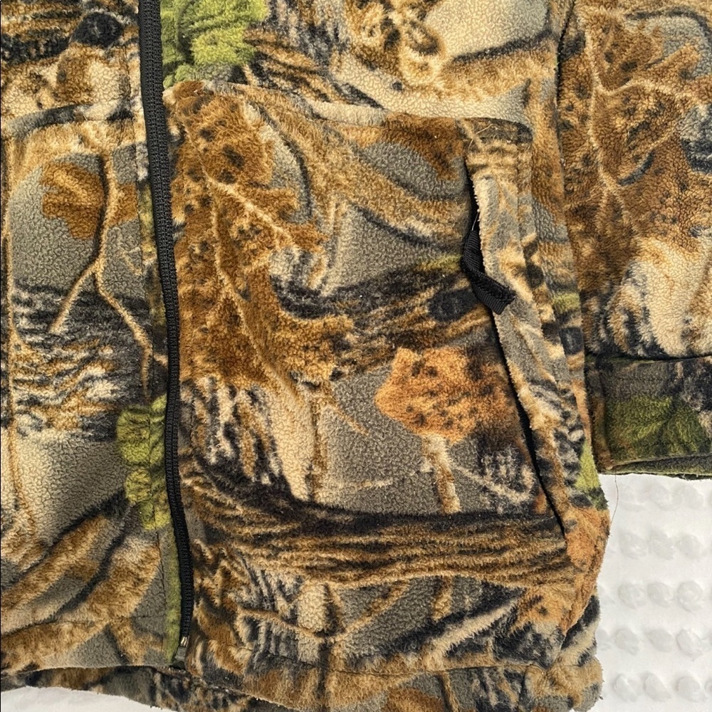 Cabela’s Kids fleece camo print zip up hoodie s - Picture 9 of 10